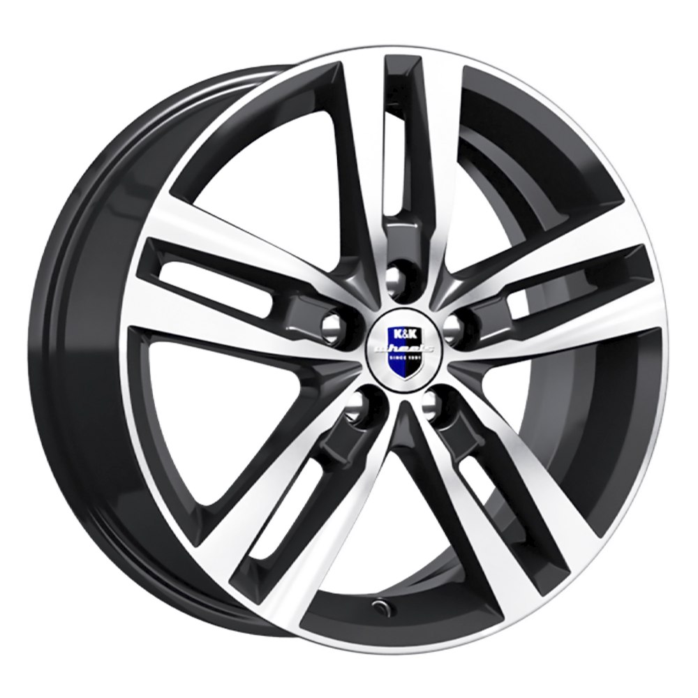 Диск литой 6,5*16 5*112 ET50 57,1 КиК КС868 Алмаз черный