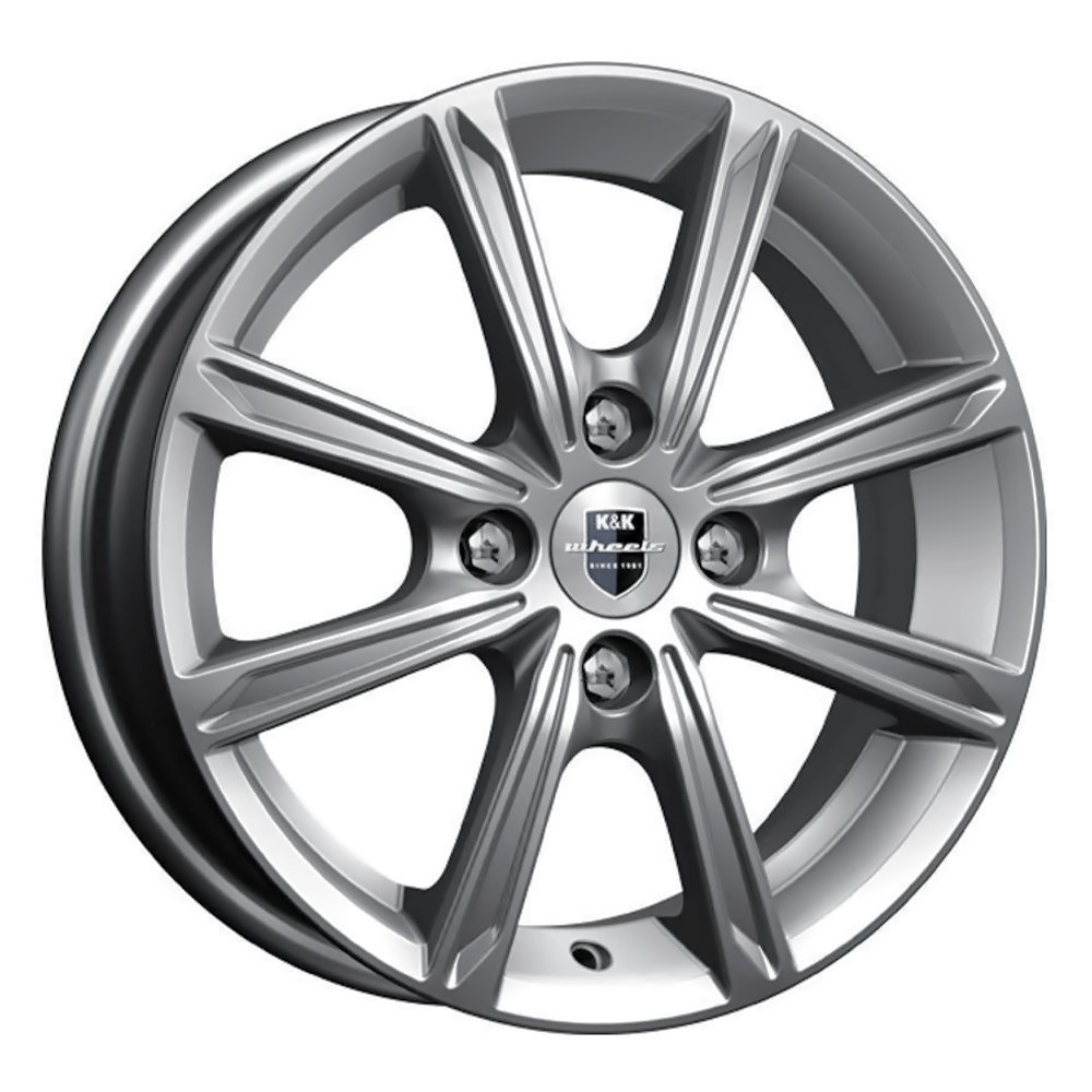 Диск литой 5,0*14 4*100 ET35 67,1 КиК Флэш (КС698) Дарк платинум