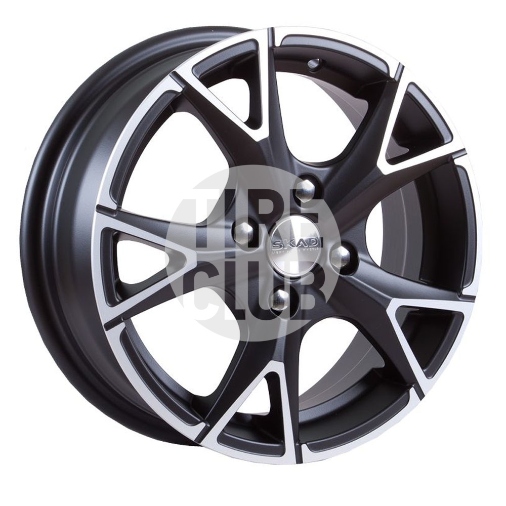 Диск литой 5,5*14 4*100 ET45 56,6 СКАД Орлан Алмаз-матовый