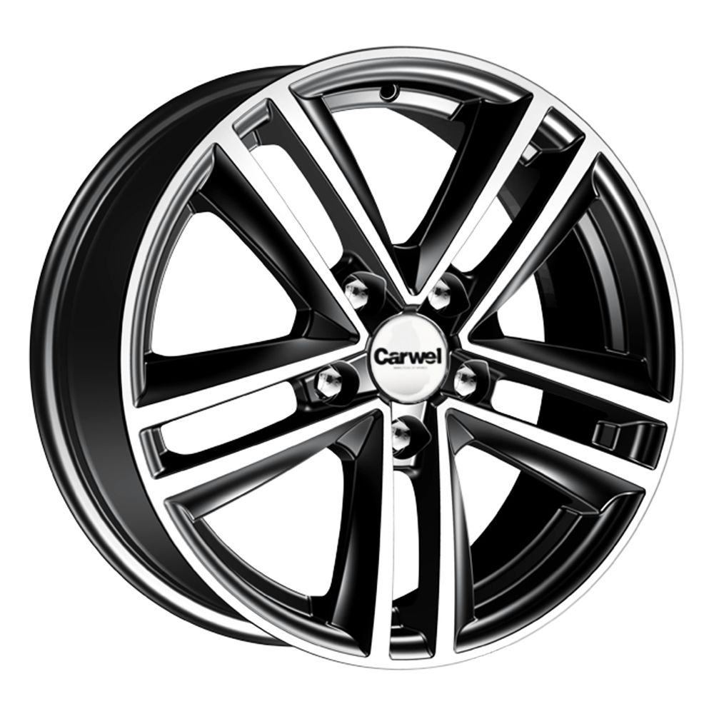Диск литой 6,5*16 5*114,3 ET43 67,1 Carwel Неро 133 AB SL