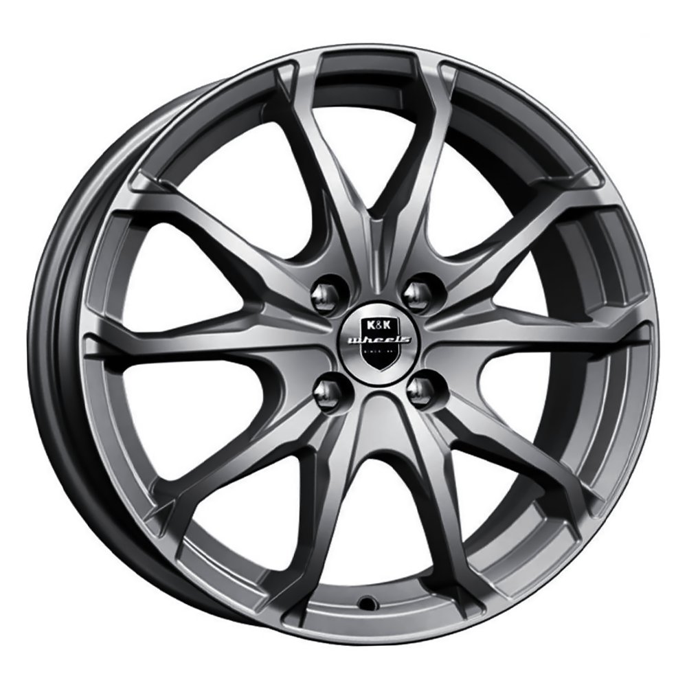 Диск литой 6,0*16 4*100 ET50 60,1 КиК Rapid Brent оригинал дарк-платинум