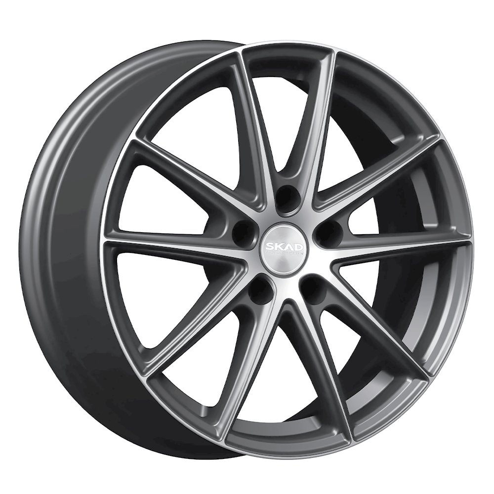 Диск литой 7,0*17 5*114,3 ET45 67,1 СКАД Амстердам алмаз