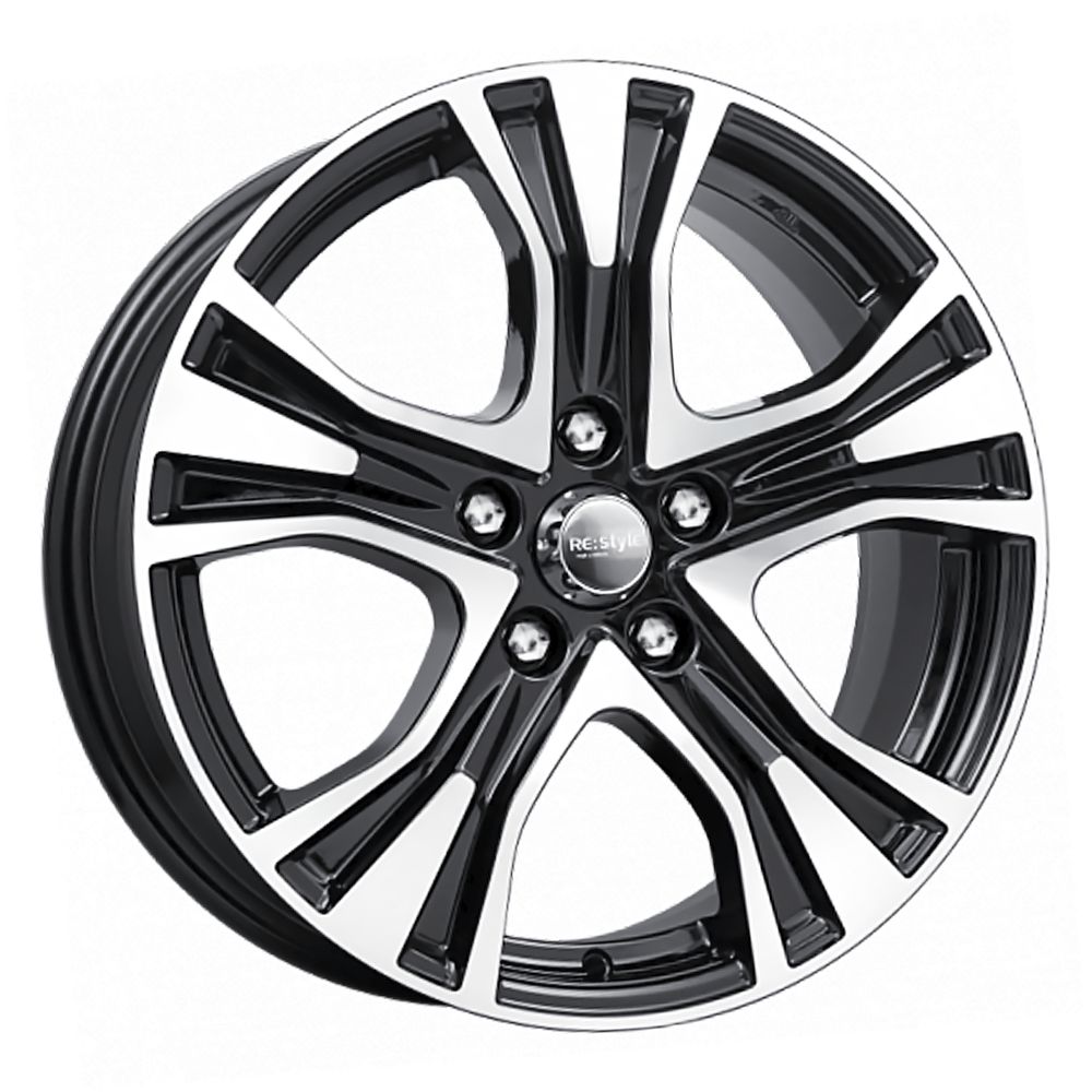 Диск литой 7,0*17 5*112 ET49 57,1 КиК КС673 (ZV 17_Octavia) Алмаз черный