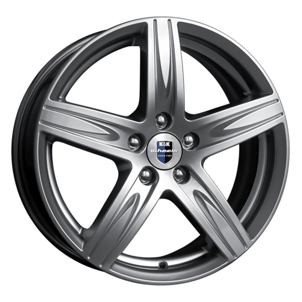 Диск литой 6,0*15 5*114,3 ET40 D66,1 КиК Андорра дарк платинум