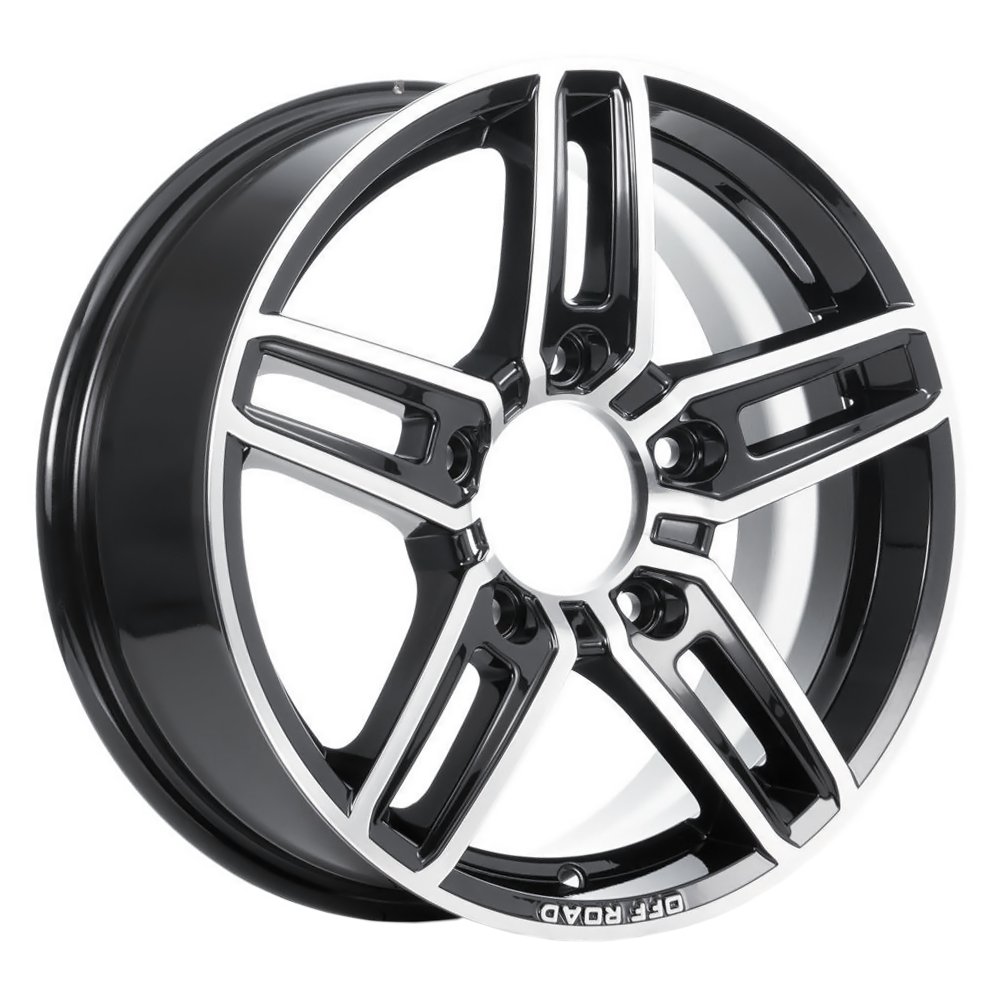 Диск литой 6,5*16 5*139,7 ET40 98 КиК Дон алмаз чёрный