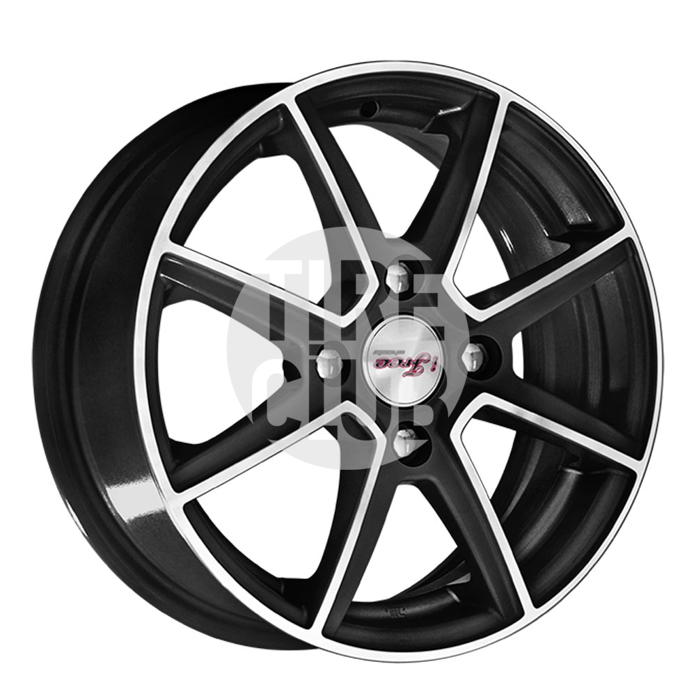 Диск литой 5,5*14 4*100 ET43 60,1 iFree (КИК) Майами блэк джек