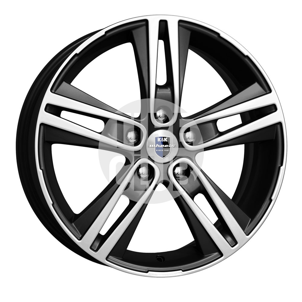 Диск литой 6,5*17 5*114,3 ET48 67,1 КиК Прайм алмаз черный