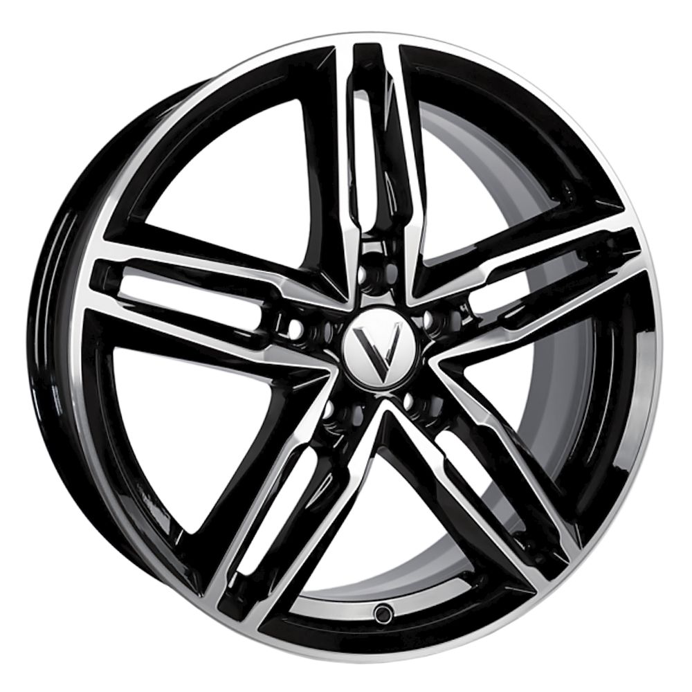 Диск литой 7,5*18 5*108 ET50 D63,35 Вектор B140 Алмаз черный