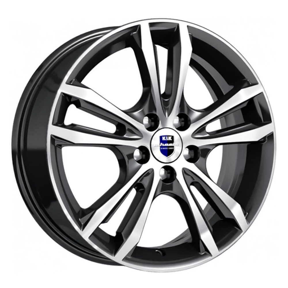 Диск литой 6,0*16 5*114,3 ET45 67,1 КиК КС866 Samara  Алмаз черный