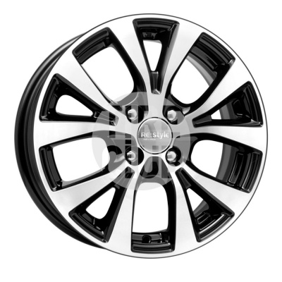 Диск литой 6,0*15 4*100 ET48 54,1 КиК КС685 (15_Solaris FL) алмаз черный