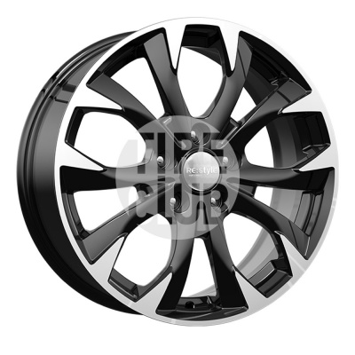 Диск литой 7,0*17 5*114,3 ET50 67,1 КиК КС740 (17_Mazda CX-5) алмаз черный