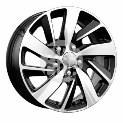 Диск литой 6,5*16 5*112 ET46 57,1 КиК КС741 (ZV 16_Octavia) алмаз черный