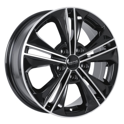 Диск литой 6,0*16 5*114,3 ET43 67,1 SCAD Creta Алмаз Black