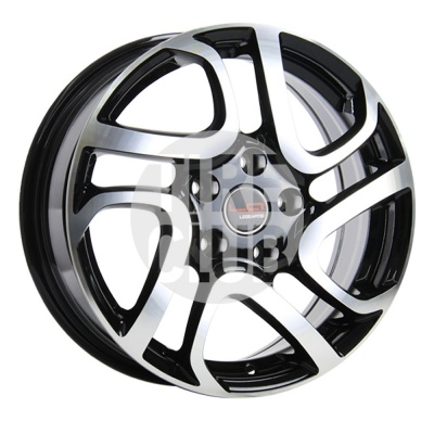 Диск литой 6,5*16 5*114,3 ET47 66,1 Replika LA Concept-RN507 BKF