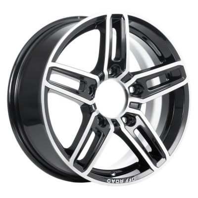 Диск литой 6,5*16 5*139,7 ET40 98 КиК Дон алмаз чёрный