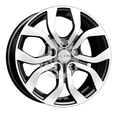 Диск литой 6,5*16 5*114,3 ET50 66,1 КиК КС704 (Terrano SN) алмаз чёрный