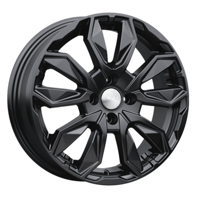 Диск литой 6,0*16 4*100 ET41 60,1 СКАД Сочи черный бархат