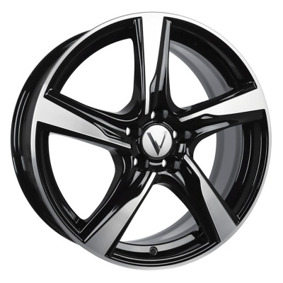 Диск литой 7*17 5*112 ET45 D66,6 Вектор B201 Алмаз черный