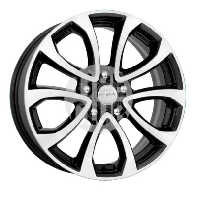 Диск литой 7,0*17 5*114,3 ET47 66,1 КиК КС623 (17_Juke) алмаз черный