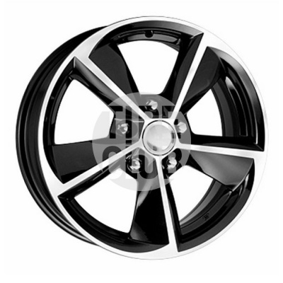 Диск литой 6,5*16 5*114,3 ET45 60,1 КиК КС681 (ZV 16_Corolla) алмаз черный