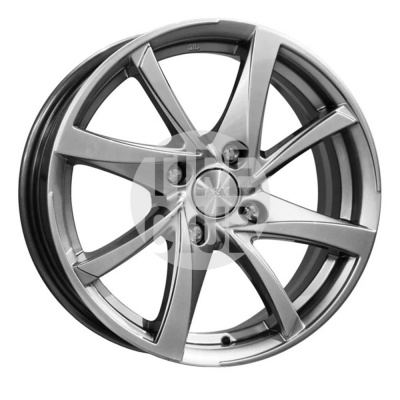 Диск литой 6,5*15 4*100 ЕТ48 54,1 КиК КС546 Игуана блэк платинум