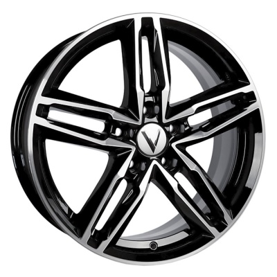 Диск литой 7,5*18 5*108 ET50 D63,35 Вектор B140 Алмаз черный