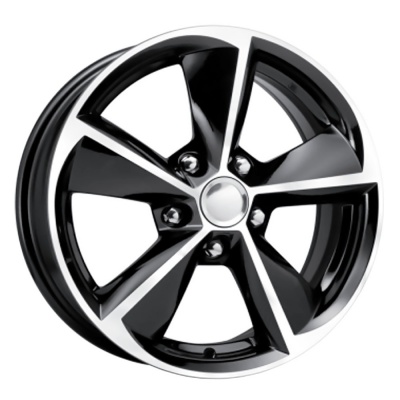 Диск литой 6,5*16 5*108 ET50 63,35 КиК КС681 (ZV 16_Focus) алмаз черный